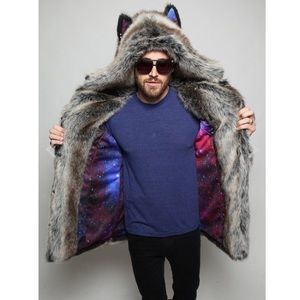 Spirithood x Blackmilk XL Galaxy Grey Wolf Coat